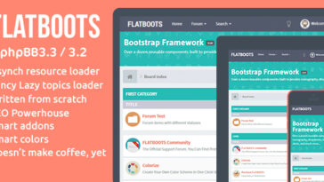 free download FLATBOOTS High-Performance and Modern Theme For phpBB nulled
