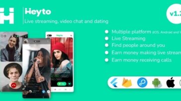free download Heyto - Live Streaming (iOS, Android and Web) Paid Video Calling and Dating, Payouts with admin panel null