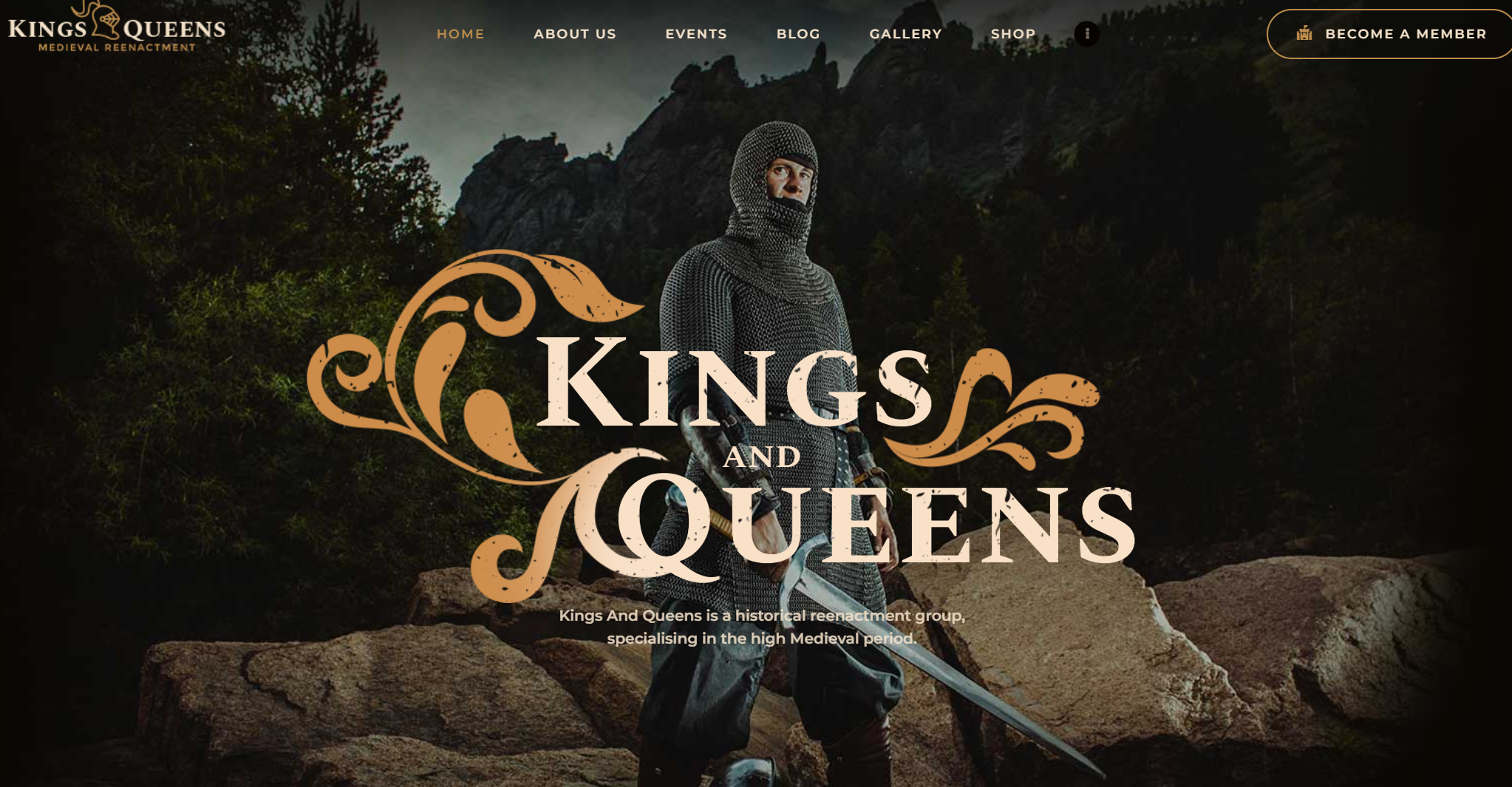 free download Kings & Queens Historical War Medieval Reenactment WordPress Theme nulled
