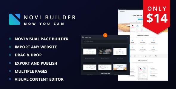 free download Novi - HTML Page Builder & Visual Content Editor nulled