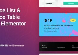 Pricer Price List for Elementor Nulled Free Download