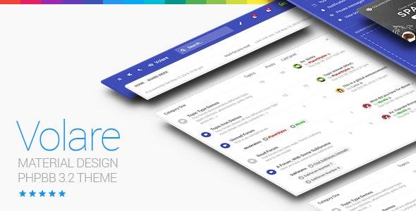 free download Volare - Material Design phpBB 3.3 Theme nulled
