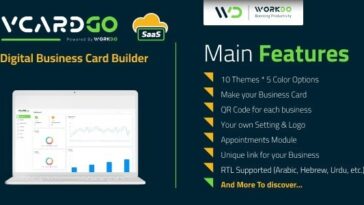 vCardGo SaaS – Digital Business Card Builder Nulled