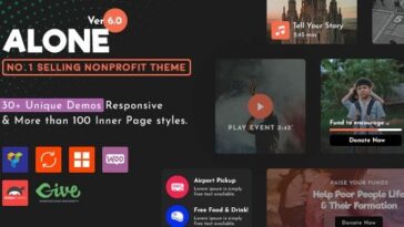 Alone Nulled Charity Multipurpose Non-profit WordPress Theme Free Download
