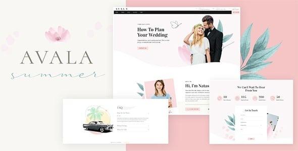 Avala Wedding & Event Theme Nulled Free Download