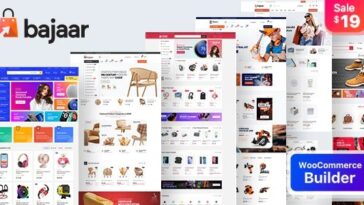 Bajaar Nulled Highly Customizable WooCommerce WordPress Theme Free Download