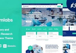 Chemlabs – Laboratory & Science Research WordPress Theme Nulled