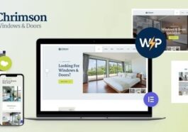 Chrimson Windows & Doors Services Store WordPress Theme + Elementor Nulled