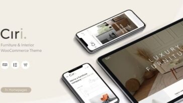 Ciri Nulled Furniture & Interior WooCommerce Theme Free Download