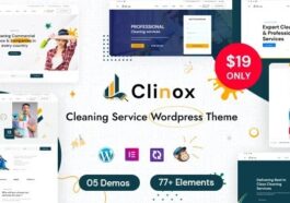 Clinox Cleaning Services WordPress Theme Nulled