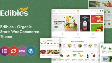 Edibles Nulled Organic & Food Store Elementor WooCommerce Theme Free Download
