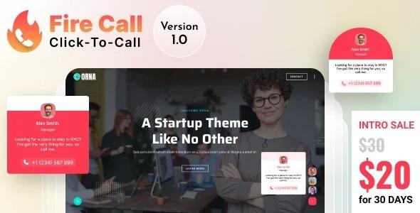 Fire Call – WordPress Click-To-Call Button Plugin Nulled