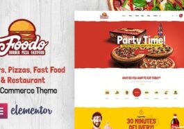 Foodo Fast Food Restaurant WordPress Theme Nulled Free Download