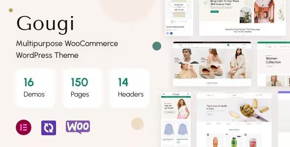 Gougi Multipurpose eCommerce WordPress Theme Nulled