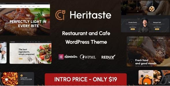 Heritaste – Restaurant WordPress Theme Nulled