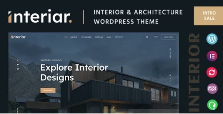 Interiar Interior Company WordPress Theme Nulled