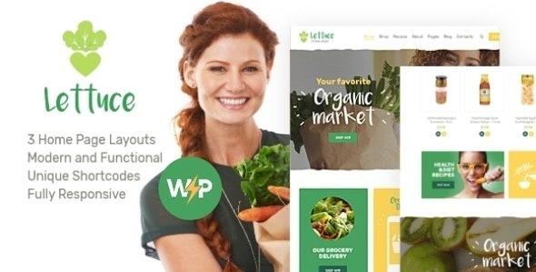 Lettuce Organic Food & Eco Online Store Products WordPress Theme Nulled Free Download