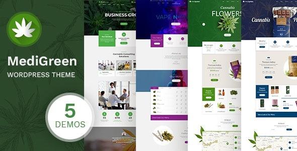 MediGreen Medical Marijuana & Dispensary WordPress Theme Nulled Free Download