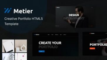 Metier - Personal Portfolio HTML Template Nulled