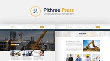 Pithree – Construction & Building WordPress Theme Nulled