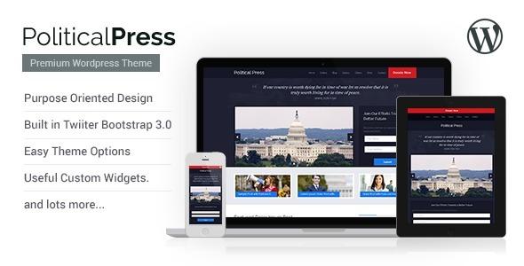 Political Press Responsive WordPress Theme Nulled
