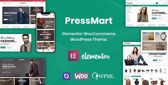 PressMart – Modern Elementor WooCommerce WordPress Theme Nulled