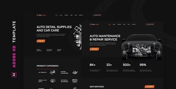 ProMotors Car Service and Detailing WordPress Theme Nulled