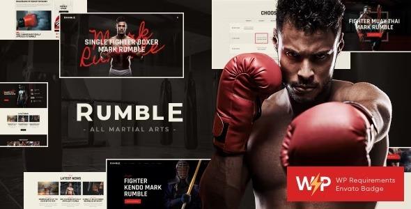 Rumble Boxing & Mixed Martial Arts Fighting WordPress Theme Nulled