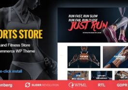 Sports Store Sports Clothes & Fitness Equipment Store WP Theme Nulled Free Download