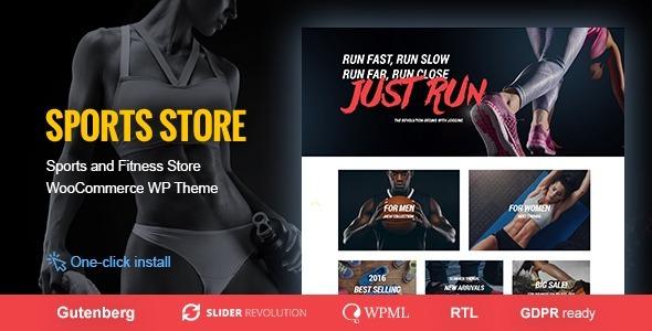 Sports Store Sports Clothes & Fitness Equipment Store WP Theme Nulled Free Download