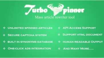 Turbo Spinner Article Rewriter Nulled Free Download