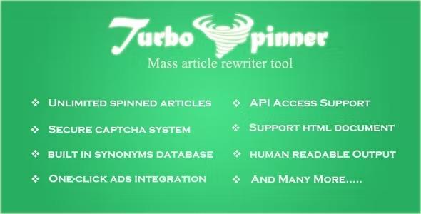 Turbo Spinner Article Rewriter Nulled Free Download