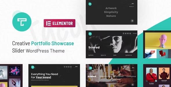 free Download Tacon - A Showcase Portfolio WordPress Theme nulled