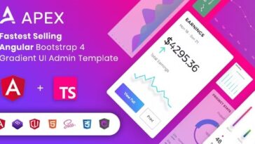 free download Apex - Angular 14+ & Bootstrap 4 HTML Admin Template nulled