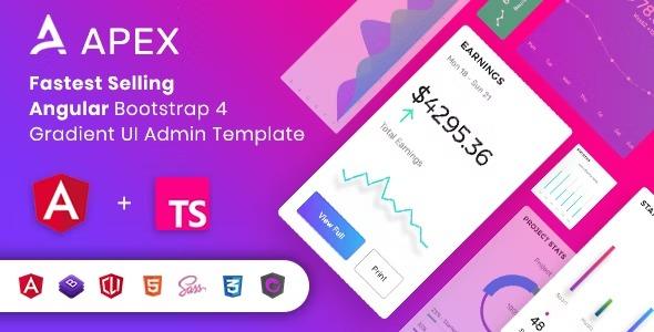 free download Apex - Angular 14+ & Bootstrap 4 HTML Admin Template nulled