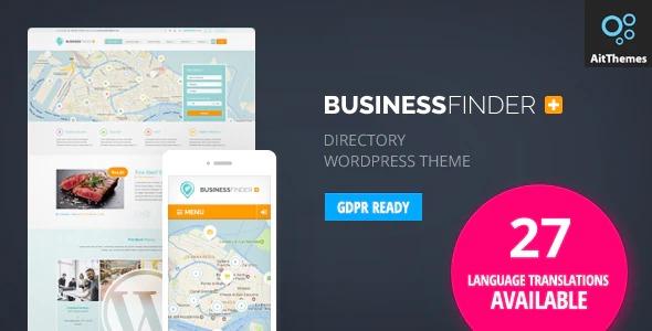 free download Business Finder Directory Listing WordPress Theme nulled