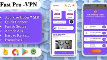 free download Fast-Pro VPN App-VPN Unblock Proxy-VPN In App Purchase -High Secure VPN -Admob Ads nulled