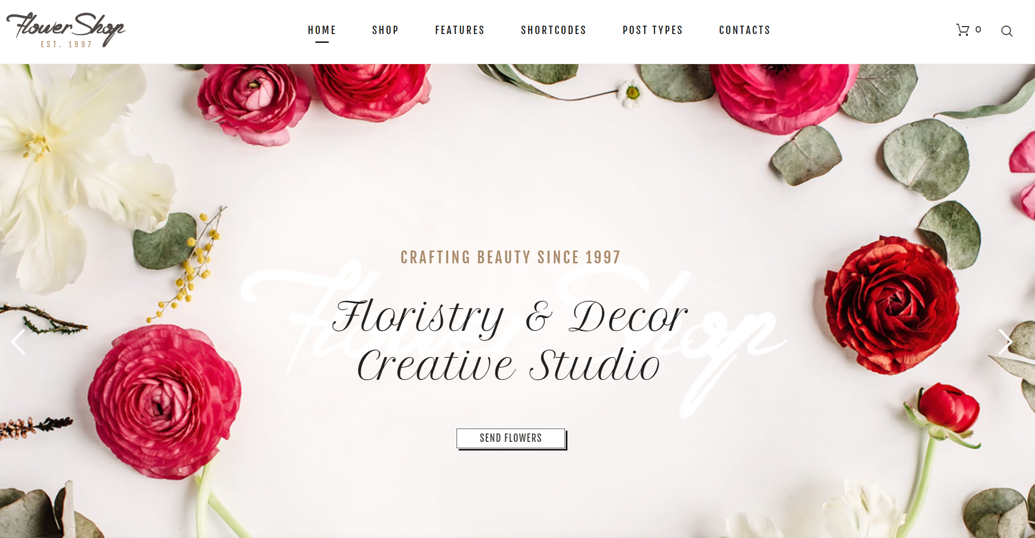 free download Flower Shop - Decoration Store and Floristic WordPress Theme nulled