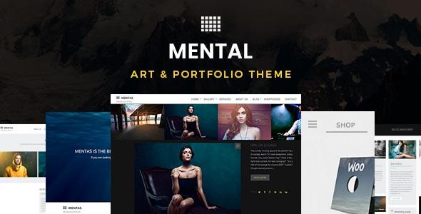 free download Mental — Art & Portfolio WordPress Theme nulled