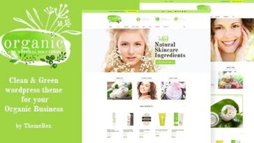 free download Organic Beauty Store & Natural Cosmetics WordPress Theme nulled