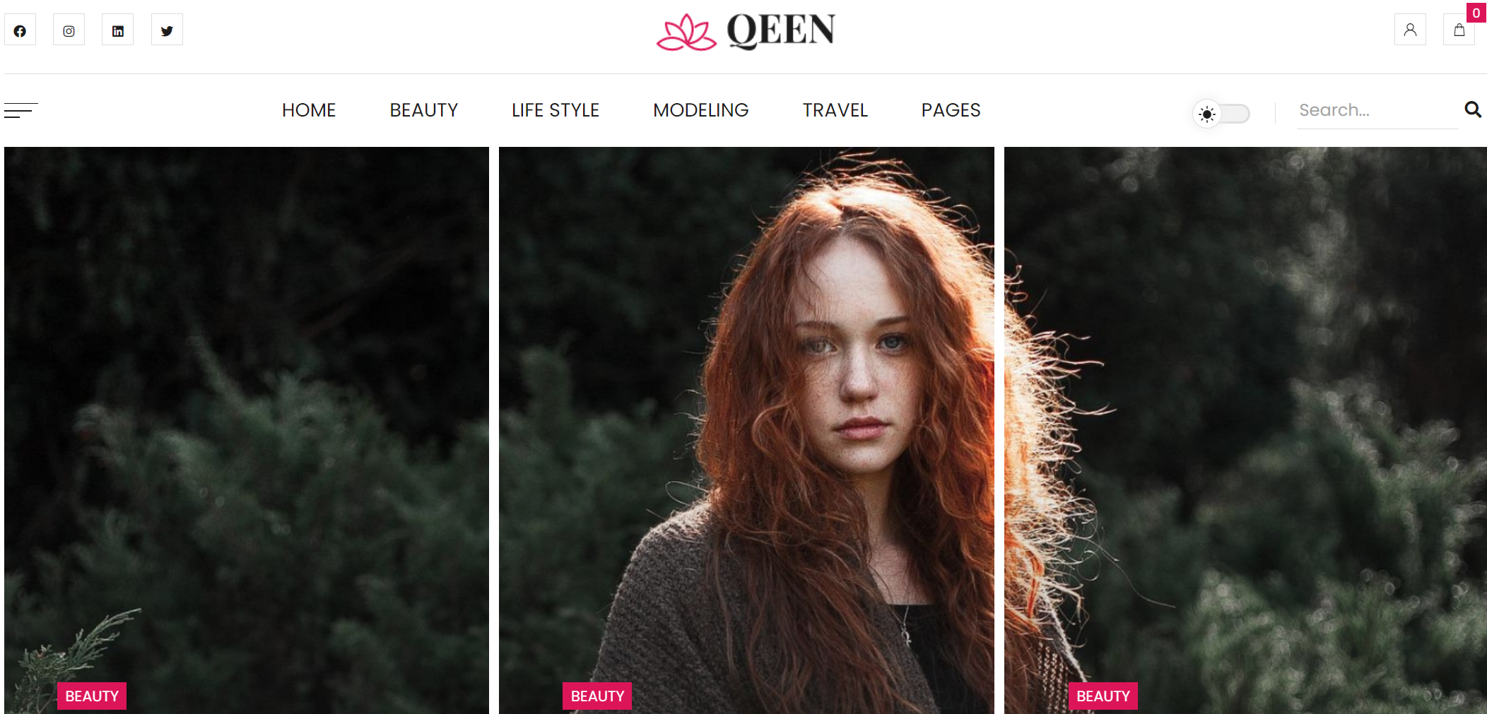 free download Qeen - Fashion Lifestyle Blog WordPress Theme nulled
