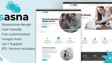 free download Sasna - Multipurpose Business HTML Template + RTL nulled