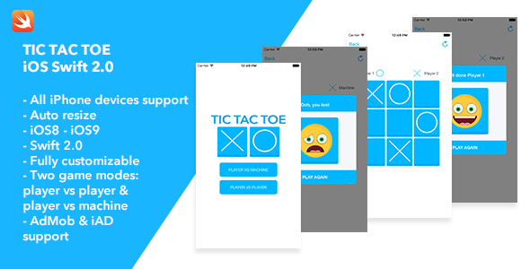 free download Tic Tac Toe iOS App nulled