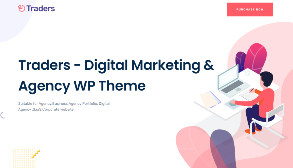 free download Traders - Digital Marketing & Agency WordPress Theme nulled