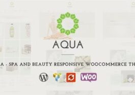 Aqua Spa and Beauty Responsive WooCommerce WordPress Theme Nulled