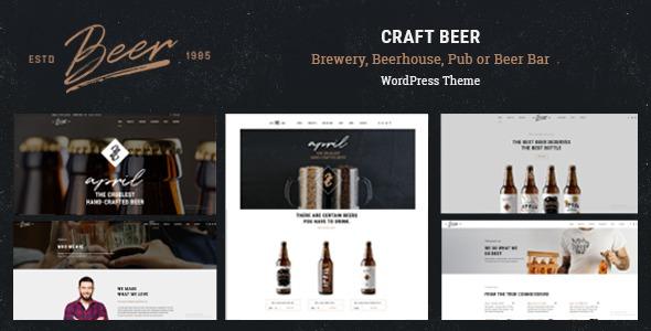 Craft Beer – Brewery & Pub WordPress Theme Nulled