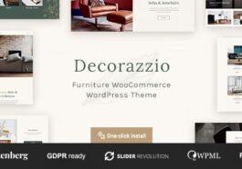 Decorazzio Interior Design and Furniture Store WordPress Theme Nulled