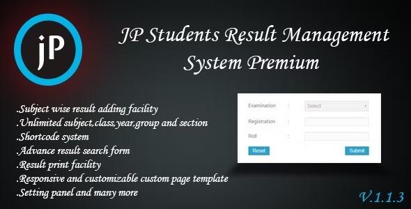 JP Students Result Management System Premium Nulled