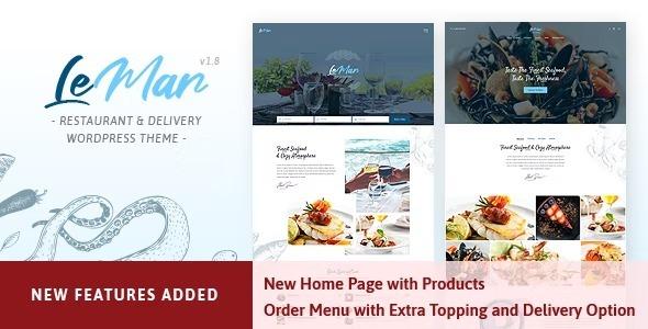 LeMar – Seafood Restaurant WordPress Theme Nulled