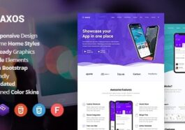 Naxos App Landing Page WordPress Theme Nulled Free Download